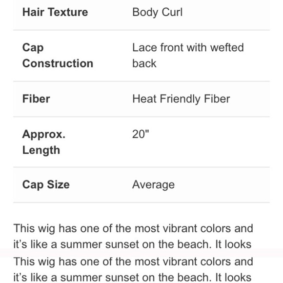 New Pink Blonde Ombré Valentine Rose Body Wave Wig - Picture 4 of 5